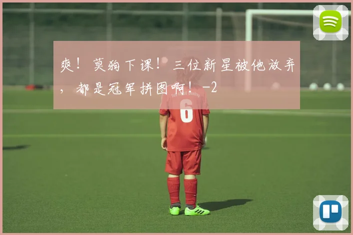 爽！莫狗下课！三位新星被他放弃，都是冠军拼图啊！