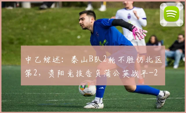 中乙综述：泰山B队2轮不胜仍北区第2，贵阳竞技告负蒲公英战平